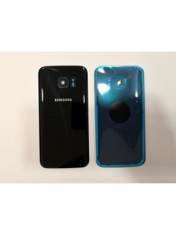 Tapa trasera o tapa bateria negra para Samsung Galaxy S7 SM-930F mas lente camara