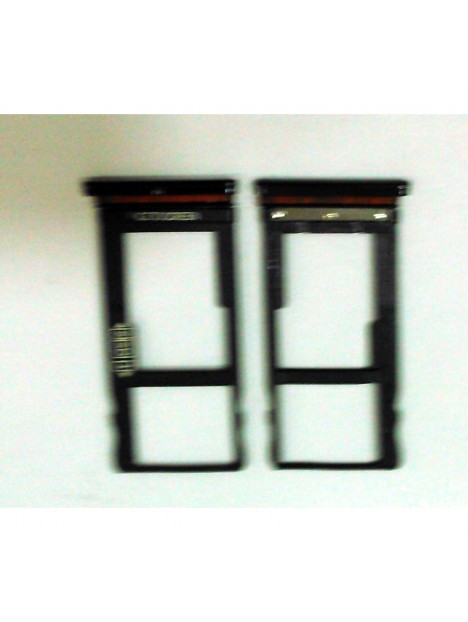 Soporte o bandeja SIM negra para Motorola Moto One Vision Moto P50 XT1970