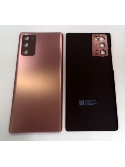 Tapa trasera o tapa bateria dorada para Samsung Galaxy Note 20 SM-N980F mas cubierta camara