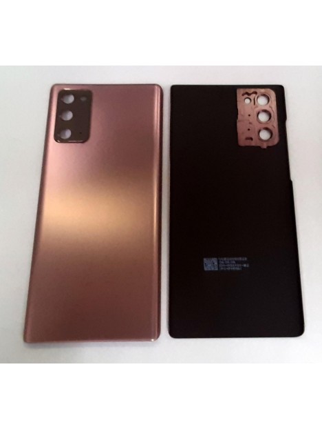Tapa trasera o tapa bateria dorada para Samsung Galaxy Note 20 SM-N980F mas cubierta camara