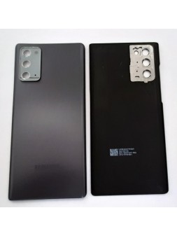 Tapa trasera o tapa bateria gris para Samsung Galaxy Note 20 SM-N980F mas cubierta camara
