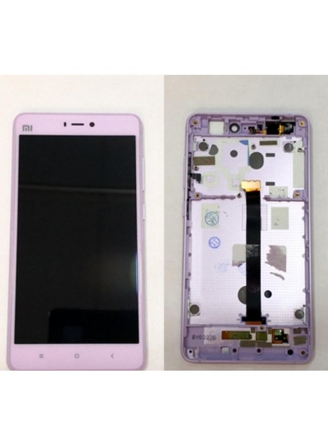 Pantalla LCD para Xiaomi Mi4S mas tactil lila mas marco lila
