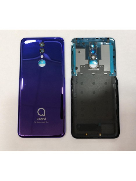 Tapa trasera o tapa bateria lila para Alcatel 3 2019 5053