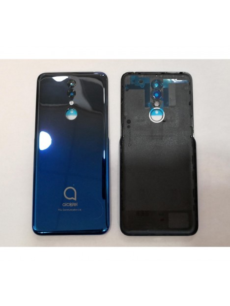 Tapa trasera o tapa bateria azul para Alcatel 3 2019 5053