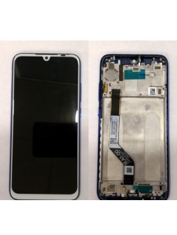 Pantalla LCD para Xiaomi Redmi Note 7 Red Rice Note 7 mas tactil blanco mas marco azul