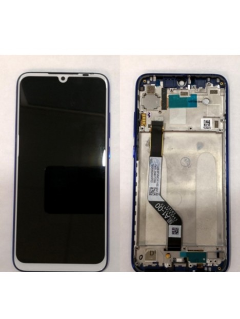 Pantalla LCD para Xiaomi Redmi Note 7 Red Rice Note 7 mas tactil blanco mas marco azul