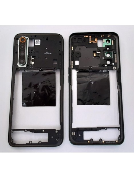 Carcasa central o marco verde para Oppo Realme X50 mas cubierta camara calidad premium