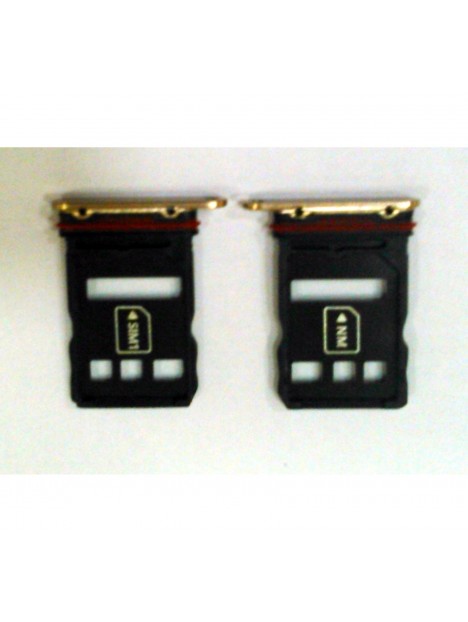 Soporte SIM o bandeja dorado para Huawei Mate 30 Pro LIO-AL00 LIO-L09 LIO-L29