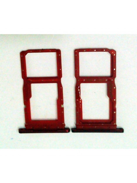 Soporte SIM o bandeja rojo para Huawei Honor 9X HLK-AL00 HLK-TL00