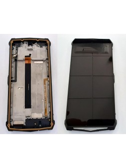 Pantalla lcd para Blackview BV9100 mas tactil negro mas marco plata calidad premium