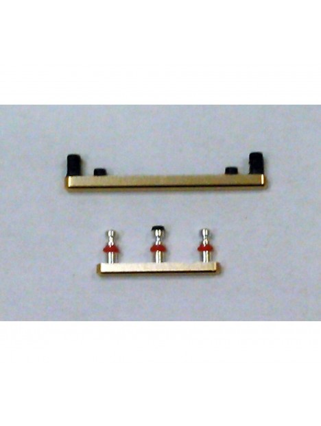 Set 2 botones laterales dorados para Oneplus 7 Pro