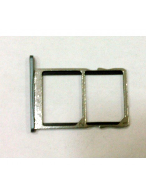 Soporte SIM o bandeja negra para BQ Aquaris X5 Plus