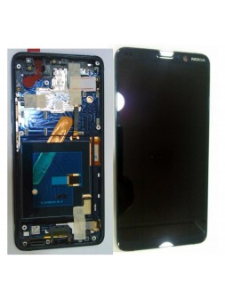 Pantalla LCD para Nokia 9 Pureview mas tactil azul mas marco azul