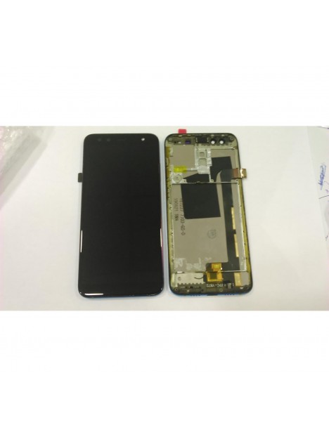 Pantalla LCD para Blackview S8 mas tactil negro mas marco azul