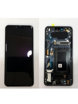Pantalla LCD para LG G8 ThinQ LM-G820N LM-G8200QM LM-G820V mas tactil negro mas marco negro