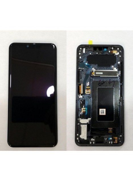 Pantalla LCD para LG G8 ThinQ LM-G820N LM-G8200QM LM-G820V mas tactil negro mas marco negro