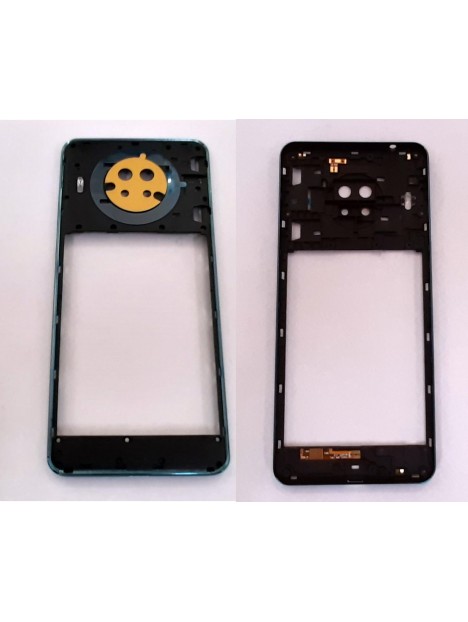 Carcasa central o marco azul para Cubot Note 20 calidad premium