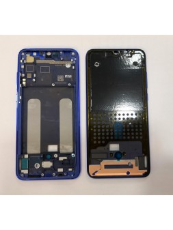 Carcasa o marco frontal/central azul para Xiaomi Mi 9 Lite