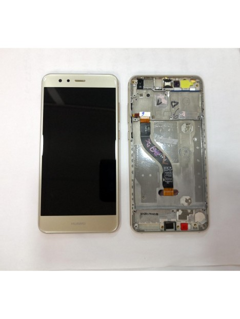 Pantalla LCD para Huawei P10 Lite WAS-L03T WAS-LX1 WAS-LX1A mas tactil dorado mas marco dorado