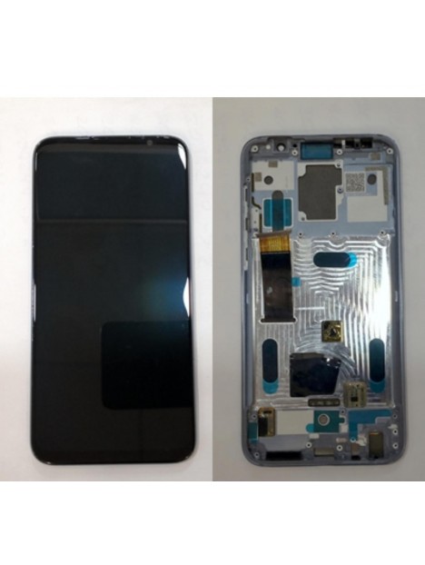 Pantalla LCD para Meizu 16 mas tactil negro mas marco azul