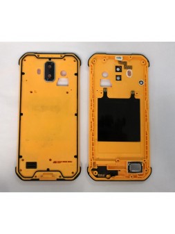 Carcasa o marco frontal amarilla para Blackview BV9600 BV9600 Pro