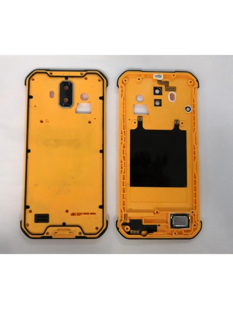 Carcasa o marco frontal amarilla para Blackview BV9600 BV9600 Pro