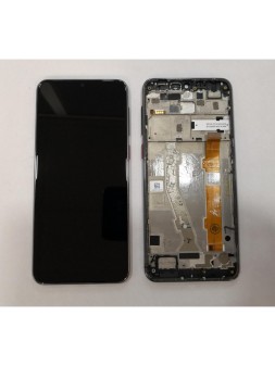 Pantalla LCD para Vodafone Smart V10 VFD730 mas tactil negro mas marco blanco