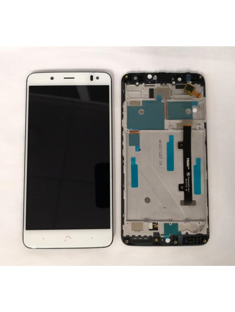 Pantalla LCD para BQ Aquaris V Plus VS Plus TFT5K2319FPC-A2-E mas tactil blanco mas marco negro