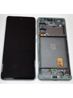 Pantalla lcd GH82-24220D para Samsung Galaxy S20 FE 4G SM-G780B mas tactil negro mas marco Cloud Mint Premium Servi