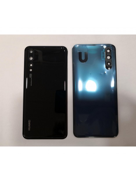 Tapa trasera o tapa bateria negra para Huawei P20 Pro CLT-L04 CLT-L09 CLT-L29 mas cubierta camara