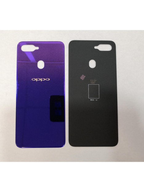Tapa trasera o tapa bateria lila para Oppo AX7 F9 6.3