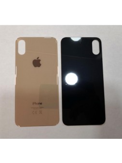 Tapa trasera o tapa bateria dorada facil instalacion para IPhone XS A2097 A2100