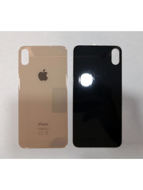 Tapa trasera o tapa bateria dorada facil instalacion para IPhone XS Max A2101 A2104