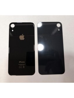 Tapa trasera o tapa bateria negra facil instalacion para IPhone XR A2105 A2108