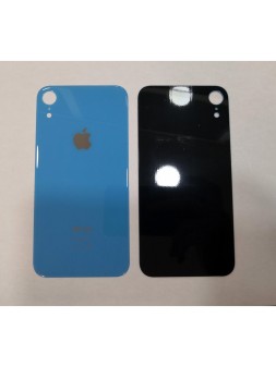 Tapa trasera o tapa bateria azul facil instalacion para IPhone XR A2105 A2108