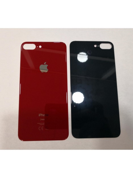 Tapa trasera o tapa bateria roja facil instalacion para IPhone 8 Plus A1864 A1897 A1898