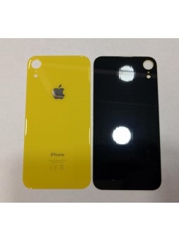 Tapa trasera o tapa bateria amarailla facil instalacion para IPhone XR A2105 A2108