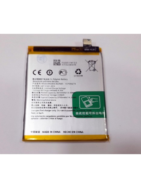 Bateria BLP685 para OnePlus 6T Oneplus 7 GM1901 GM1900 A6010 A6013 3610mAh