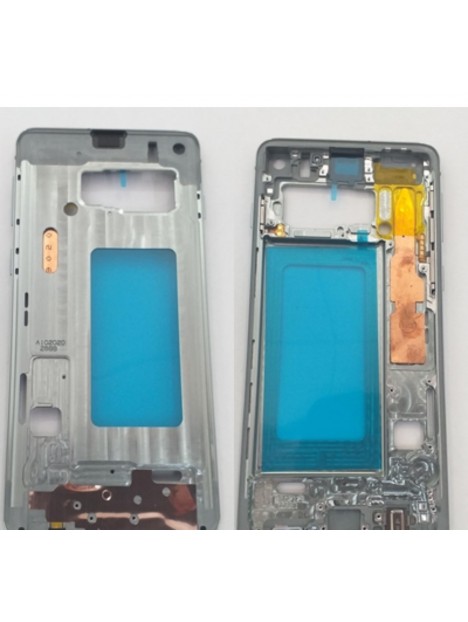 Carcasa o marco frontal verde para Samsung Galaxy S10 G973F