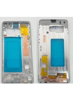 Carcasa o marco frontal blanco para Samsung Galaxy S10 G973F