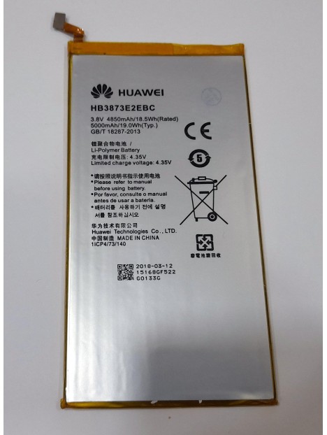 Batería HB3873E2EBC para Huawei MediaPad X1 7.0 7D-501L 7D-501U X1 7.0 LTE 7D-503LT 5000mAh