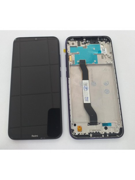 Pantalla LCD para Xiaomi Redmi Note 8 C3J M1908C3JH M1908C3JG mas tactil negro mas marco lila