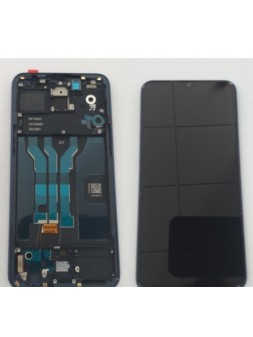 Pantalla LCD para Oppo R17 Pro RX17Pro CPH1877 mas tactil negro mas marco azul Premium