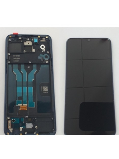 Pantalla LCD para Oppo R17 Pro RX17Pro CPH1877 mas tactil negro mas marco azul Premium