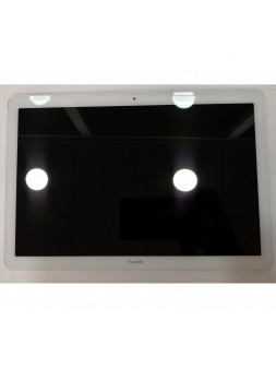 Pantalla LCD para Huawei MediaPad T5 10.1 AGS2-W09 mas tactil blanco mas marco blanco