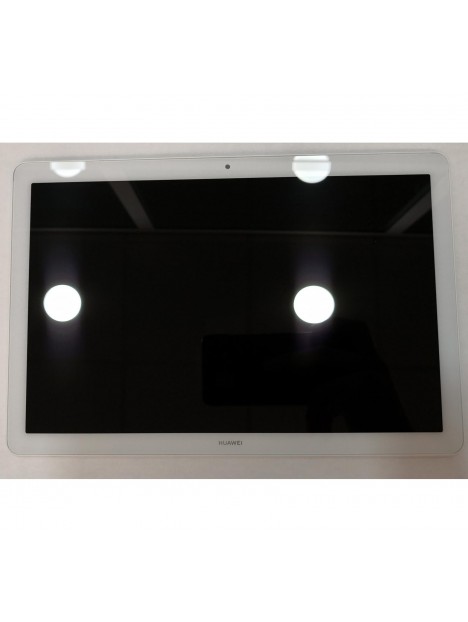 Pantalla LCD para Huawei MediaPad T5 10.1 AGS2-W09 mas tactil blanco mas marco blanco