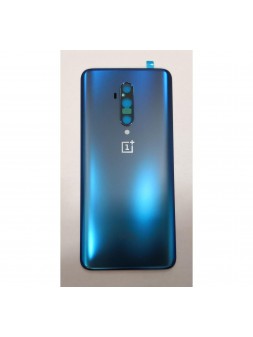 Tapa trasera o tapa bateria azul para Oneplus 7T Pro mas lente camara