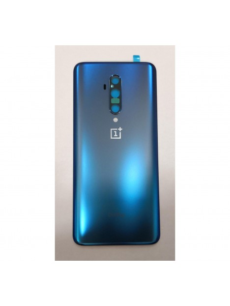 Tapa trasera o tapa bateria azul para Oneplus 7T Pro mas lente camara