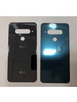Tapa trasera o tapa bateria plateada para LG G8S ThinQ LMG810EAW