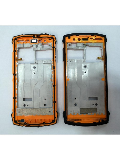 Carcasa central o marco naranja para Doogee S55 S55 Lite